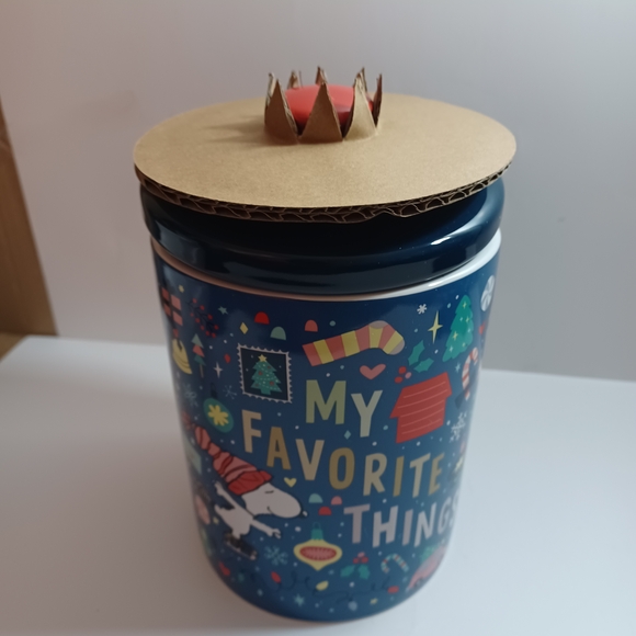 Peanuts My Favorite Things Cookie Canister New In A Open Box - Picture 1 of 12